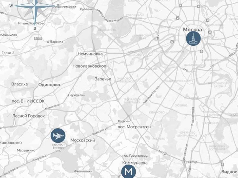 Расположение поселка